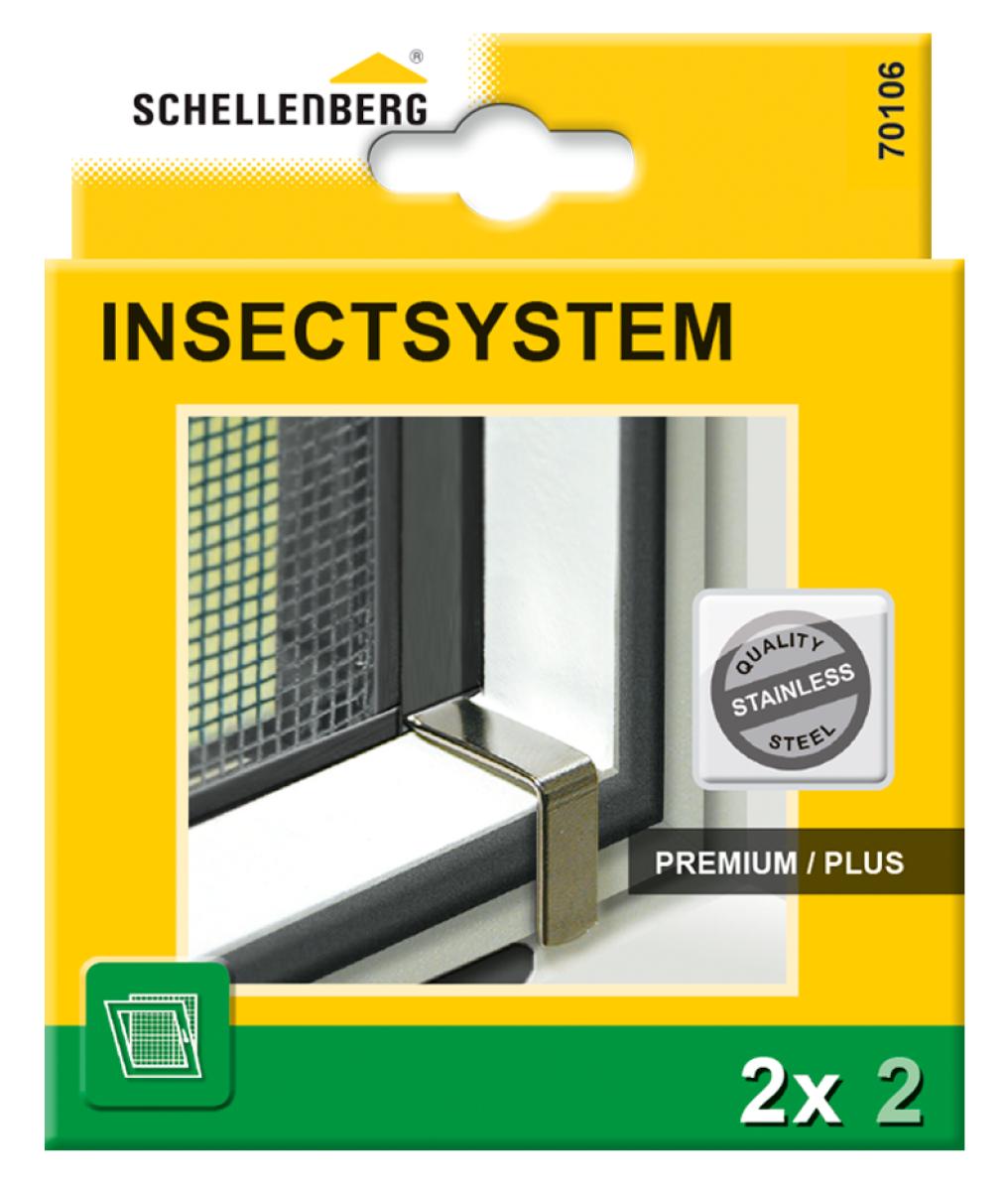 SCHELLENBERG Insektenschutz-Fenster, für | Stück 4 Einhängefedern