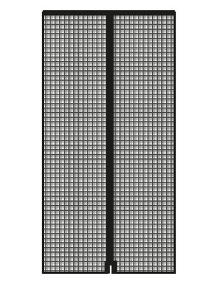 Fliegengitter-Türvorhang Magnet ohne Bohren schwarz 95x215 cm