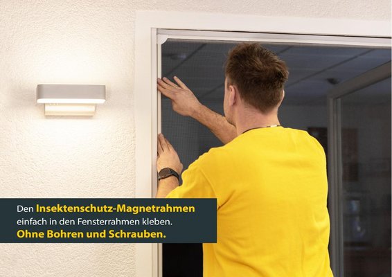 | cm, Insektenschutz-Fenster MAGNETIC, SCHELLENBERG x 120 100 weiß